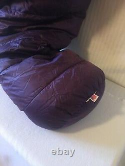 Feathered Friends-down-mummy- sleeping bag(75X27)purple/black