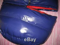 Glossy Shiny Nylon Wetlook Down Coat Winter Jacket Sleeping Bag