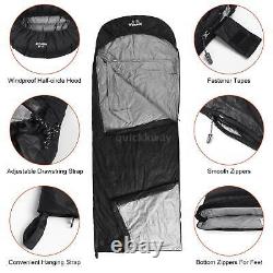 Goose Down Sleeping Bag Winter Outdoor Portable Ultralight Camping Hiking Travel