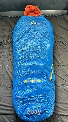 Highrock Outdoor Down Sleeping Bag 80x31.5in Left Zipper Blue/Orange 054