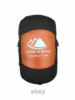 Hyke & Byke Eolus 0 Degree F 800 Fill Power Hydrophobic Goose Down Sleeping Bag