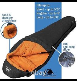 Hyke & Byke Eolus 0°F Ultralight 800FP Goose Down Sleeping Bag, Size Regular