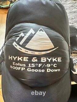 Hyke & Byke Eolus 15F Cold Weather Mummy Hiking & Backpacking Sleeping Bag