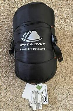 Hyke & Byke Eolus 30 Degree Sleeping Bag 800 FP Goose Down