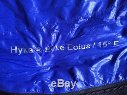 Hyke & Byke Eolus 800 Fill 15°F Ultralight Goose Down Sleeping Bag -Blue/Green
