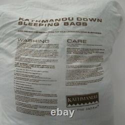 Kathmandu Down Sleeping Bag Globtrotter V4 Green/Silver Size Reg RRP149.99