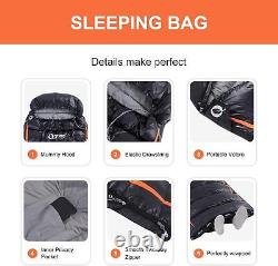 Keep Warm Backpacking sleeping bag Filled with 1.1lbs 600 FP premium duck down