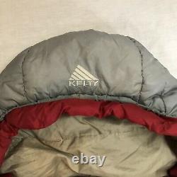 Kelty Cosmic Down 0 Degree 78x31 Red Insulated Warm Mummy Sleeping Bag