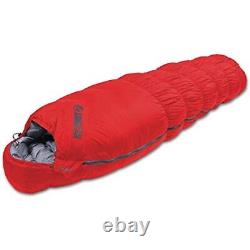 Klymit KSB 20° 3-Season Mummy Style Down Sleeping Bag, Red/Grey