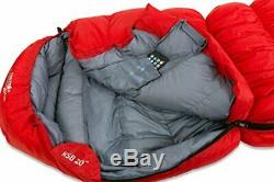 Klymit KSB 20 Degree Down Sleeping Bag with Stretch Baffles, Red 13KBRD01C