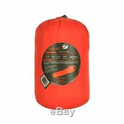 Klymit KSB 20 Degree Down Sleeping Bag with Stretch Baffles, Red 13KBRD01C