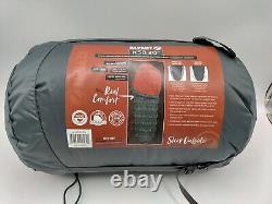 Klymit KSB 20 Three Season Down Hybrid Mummy Sleeping Bag 82x30in Rust Red/Gray