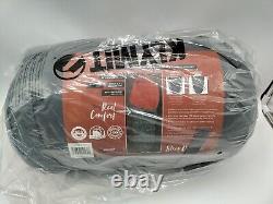 Klymit KSB 20 Three Season Down Hybrid Mummy Sleeping Bag 82x30in Rust Red/Gray