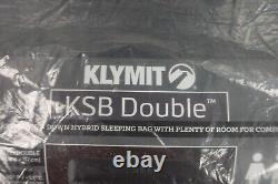 Klymit KSB Double 30 Degree Down Hybrid Two Person Sleeping Bag Camping NEW