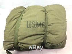 Korean War 1952 USMC Marines Sleeping Bag, Military, Vintage, Original, Down, Liner