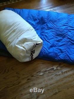 LL Bean Goose Down Sleeping Bag Rectanglar Adult Blue 20 Deg