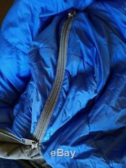 LL Bean Goose Down Sleeping Bag Rectanglar Adult Blue 20 Deg