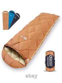 LOCHAS Down Sleeping Bag, Duck Down Ultralight Sleeping Bag with Compression Bag