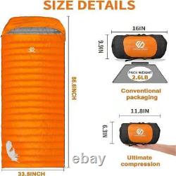 LOCHAS down sleeping bag, 550/650 down filling power adult sleeping bag