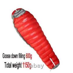 Large goose down sleeping bag, winter down camping sleeping bag, very warm