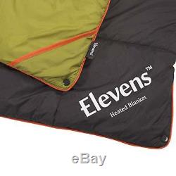 Lightweight Battery Operated Heated Down Camping Blanket Sleeping Bag Alte GREEN