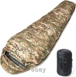 MT Military Down Mummy Sleeping Bag for Cold Weather Multicam