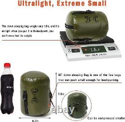 MT Ultralight Down Sleeping Bag 41 68 Degree F 400 Fill Power 3 Seasons 1.5lbs