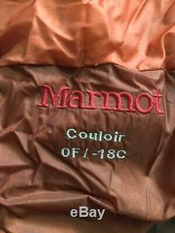 Marmot 0° F /-18C Goose down sleeping bag, 800 fill Desert Rock Orange red M