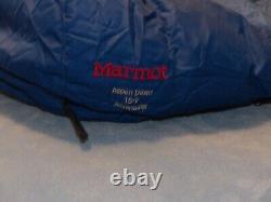 Marmot ASPEN Down 15° ADVENTURER Sleeping Bag Unisex 82x31 Withstash pocket LZip