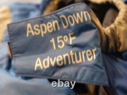 Marmot ASPEN Down 15° ADVENTURER Sleeping Bag Unisex 82x31 Withstash pocket LZip