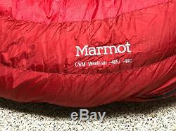 Marmot CWM -40 F 800 Fill Goose Down Sleeping Bag Reg Length, Left ZIp NWOT