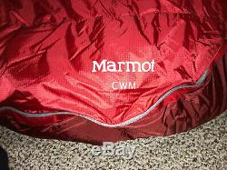 Marmot CWM -40 F Goose Down Sleeping Bag, Size Long, Left Zipper NWT