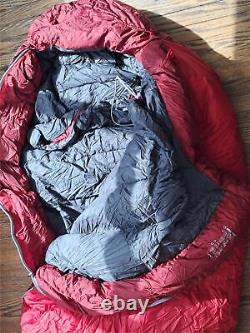 Marmot CWM Down Filled Sleeping Bag -40F/-40C 800 Fill Team Red / Redstone