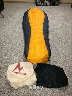 Marmot Col DL -20 F 800-Fill Goose Down Sleeping Bag Size Long, Left Zip