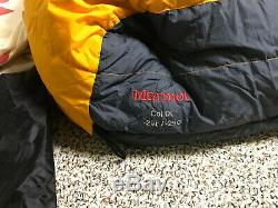 Marmot Col DL -20 F 800-Fill Goose Down Sleeping Bag Size Long, Left Zip