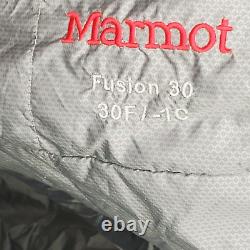 Marmot Fusion 30 Goose Down Sleeping Bag 84 30F Regular Side Zip mummy style