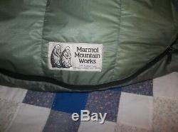 Marmot Green! Gopher Goose Down Sleeping Bag Goretex Lofty Vintage NICE -20 USA