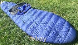 Marmot Helium 15 degree sleeping bag, 850 Goose down fill, Cobalt blue