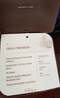 Marmot Helium MemBrain 15deg Sleeping Bag 850 fill Down