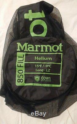 Marmot Helium Sleeping Bag 15 Degree Down- 850 fill goose down