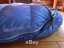 Marmot Helium/Xenon/Lithium 0-15 850 fill Down Sleeping Bag Excellent Condition