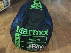 Marmot Helium sleeping bag 800 down fill, 15 degree, Regular size, left zip