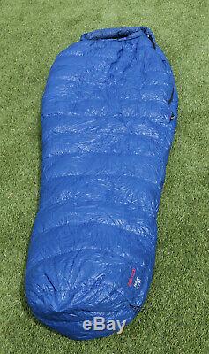 Marmot Helium sleeping bag long, 900-fill down, blue