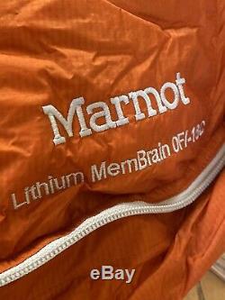 Marmot Lithium Membrain Sleeping Bag, 0 Degree, 850 Fill, Left Zip