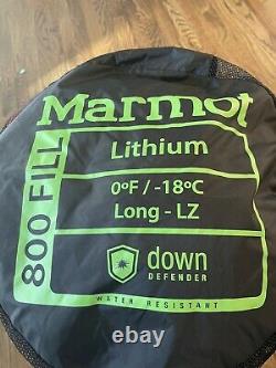 Marmot Lithium Membrane 0 Degree Premium Down Sleeping Bag Long LH Zip