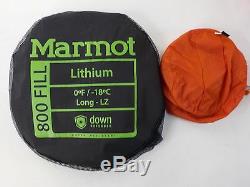 Marmot Lithium Sleeping Bag 0 Degree Down Long/Left Zip /34399/