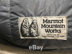 Marmot Mountain Works Pocket Gopher Long Down Sleeping Bag Gore-tex Shell New