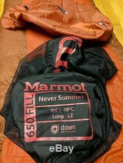 Marmot Never Summer 0 Degree Down Sleeping Bag Long LZ