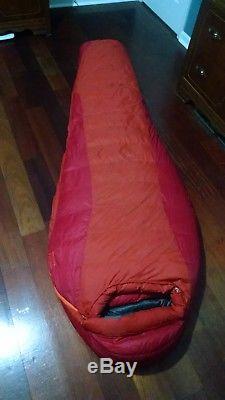 Marmot Never Summer 0 zero degree sleeping bag 650 down long LZ ultralight EUC