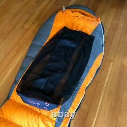 Marmot Never Summer Down Mummy Sleeping Bag 0 Degree Long Camping/Backpacking